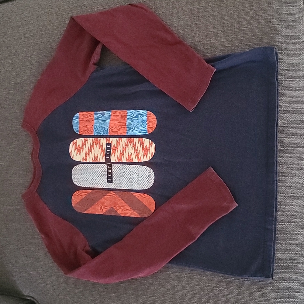 Gap Skateboard Skate Life Raglan Long Sleeve Tee Boys XL 12